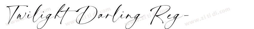 Twilight Darling Reg字体转换